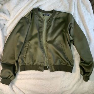 Green Bomber jacket